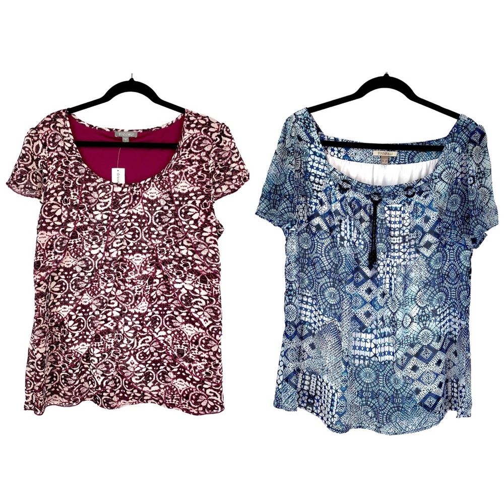 Roz &Ali Bundle of 2 Summer Tops 1X